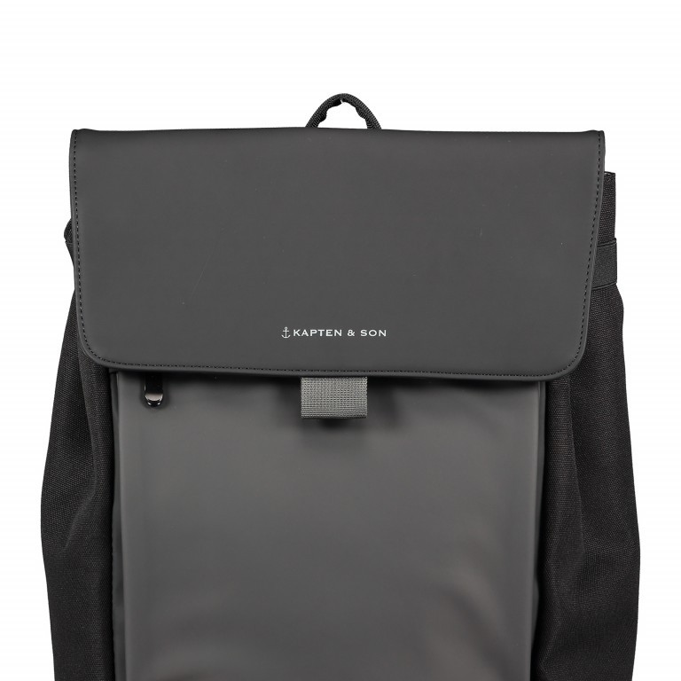 Rucksack Göteborg All Black, Farbe: schwarz, Marke: Kapten & Son, EAN: 4251145250133, Abmessungen in cm: 31x49x14, Bild 10 von 10