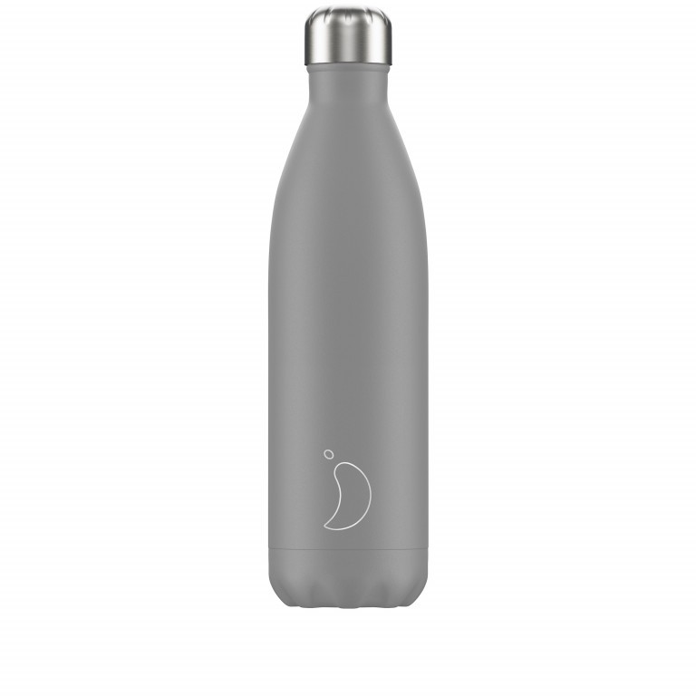 Trinkflasche Monochrome Volumen 750 ml Grey, Farbe: grau, Marke: Chilly's Bottles, EAN: 5056243500338, Bild 1 von 1