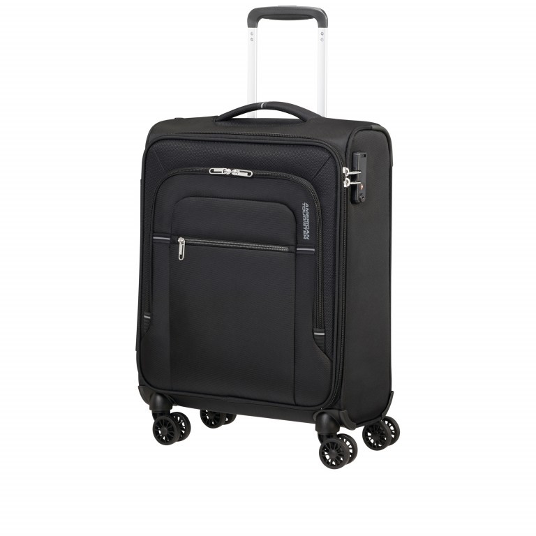 Trolley Crosstrack 55 cm Black Grey, Farbe: schwarz, Marke: American Tourister, EAN: 5400520065551, Abmessungen in cm: 40x55x20, Bild 2 von 7