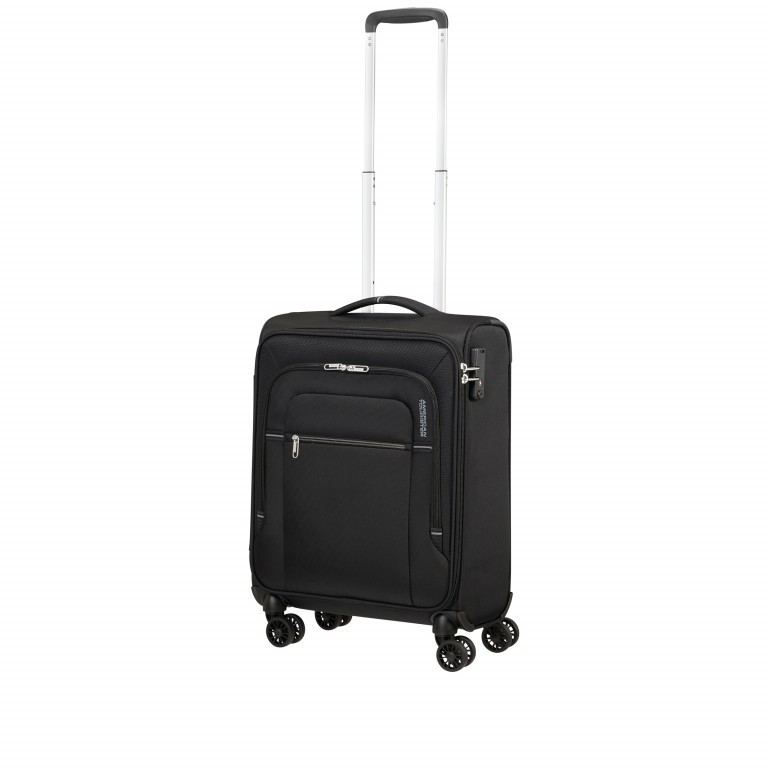 Trolley Crosstrack 55 cm Black Grey, Farbe: schwarz, Marke: American Tourister, EAN: 5400520065551, Abmessungen in cm: 40x55x20, Bild 7 von 7