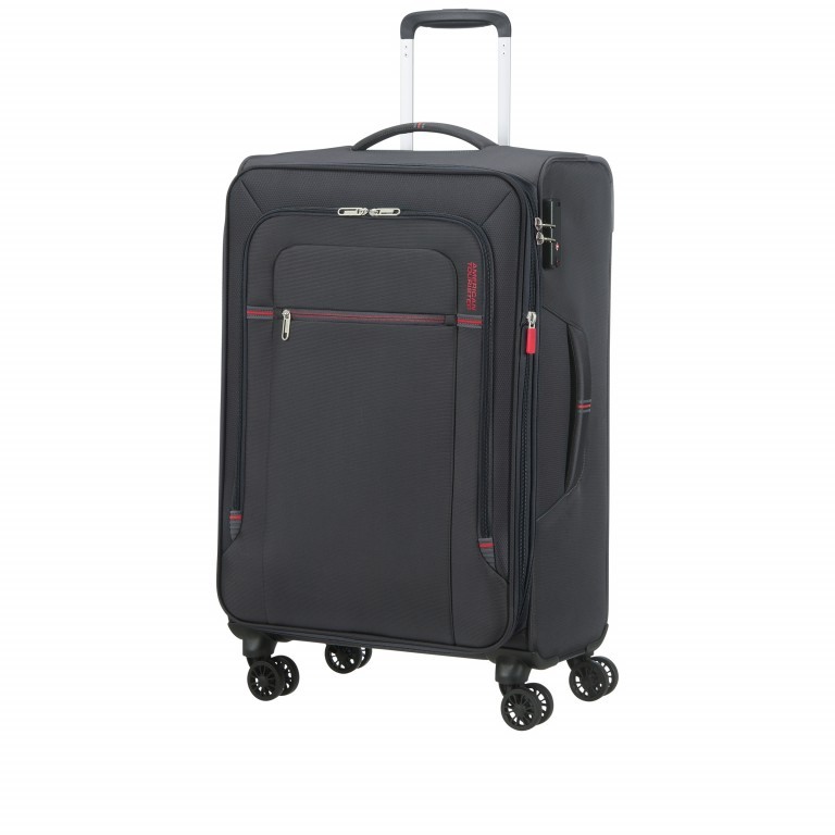 Trolley Crosstrack 67 cm Grey Red, Farbe: grau, Marke: American Tourister, EAN: 5400520065612, Abmessungen in cm: 42x67.5x27.5, Bild 2 von 8