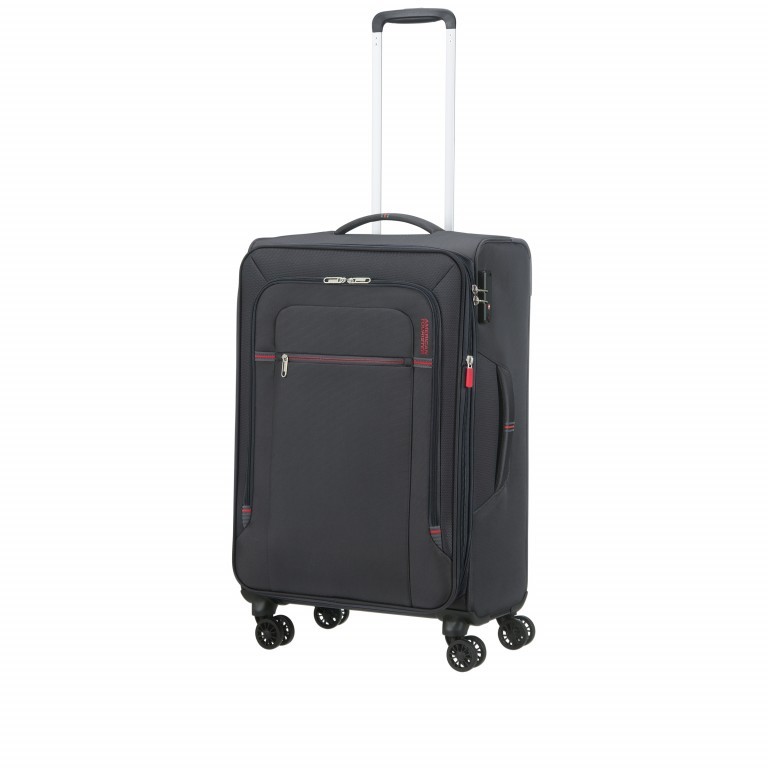 Trolley Crosstrack 67 cm Grey Red, Farbe: grau, Marke: American Tourister, EAN: 5400520065612, Abmessungen in cm: 42x67.5x27.5, Bild 8 von 8