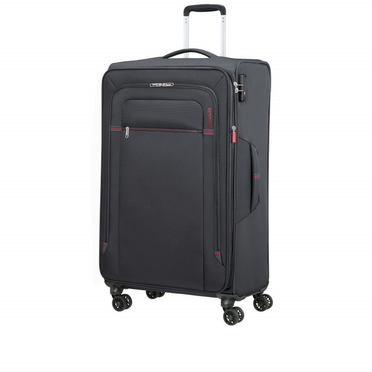 Trolley Crosstrack 79 cm Grey Red, Farbe: grau, Marke: American Tourister, EAN: 5400520065650, Abmessungen in cm: 46.5x79x30.5, Bild 2 von 6