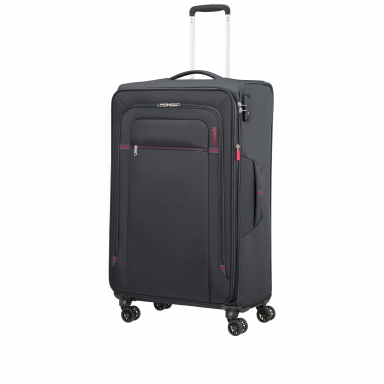 Trolley Crosstrack 79 cm Grey Red, Farbe: grau, Marke: American Tourister, EAN: 5400520065650, Abmessungen in cm: 46.5x79x30.5, Bild 6 von 6