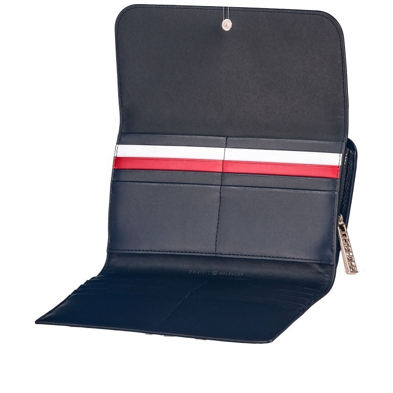 Geldbörse Core Wallet L Corporate, Farbe: blau/petrol, Marke: Tommy Hilfiger, EAN: 8719862799244, Abmessungen in cm: 20.3x10.2x2.5, Bild 4 von 7