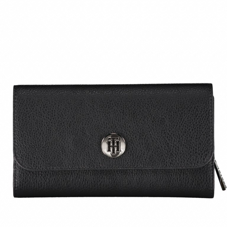 Geldbörse Core Wallet L Black, Farbe: schwarz, Marke: Tommy Hilfiger, EAN: 8719862805297, Abmessungen in cm: 20.3x10.2x2.5, Bild 1 von 7