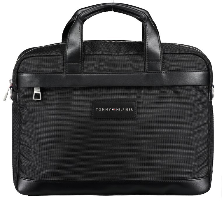 Aktentasche Uptown Laptop Black, Farbe: schwarz, Marke: Tommy Hilfiger, EAN: 8719862804559, Abmessungen in cm: 40x30x9, Bild 1 von 8