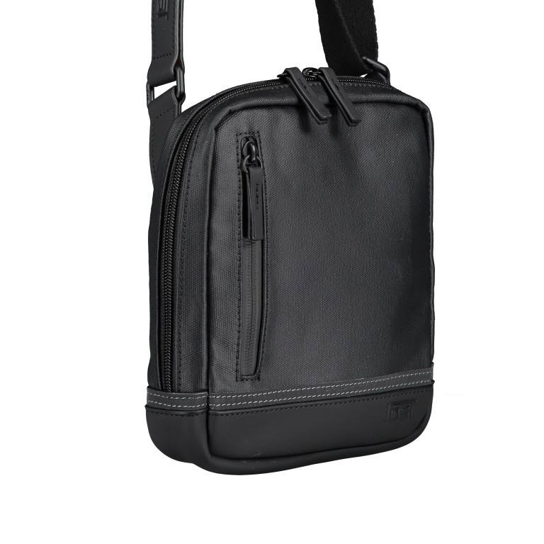 Umhängetasche Billund Zipped Shoulder Bag Black, Farbe: schwarz, Marke: Jost, EAN: 4025307770551, Abmessungen in cm: 18x22x4, Bild 2 von 6
