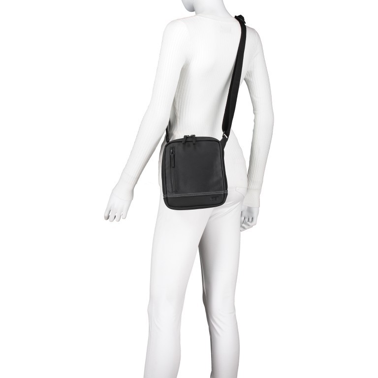 Umhängetasche Billund Zipped Shoulder Bag Black, Farbe: schwarz, Marke: Jost, EAN: 4025307770551, Abmessungen in cm: 18x22x4, Bild 4 von 6