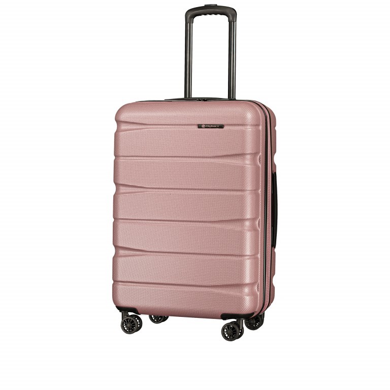 Koffer ABS13 66 cm Rose Gold, Farbe: rosa/pink, Marke: Franky, EAN: 4251672711954, Abmessungen in cm: 44.5x66x28, Bild 2 von 10