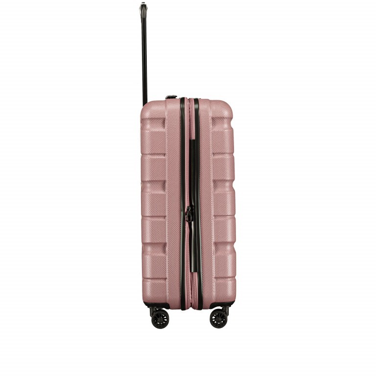 Koffer ABS13 66 cm Rose Gold, Farbe: rosa/pink, Marke: Franky, EAN: 4251672711954, Abmessungen in cm: 44.5x66x28, Bild 3 von 10