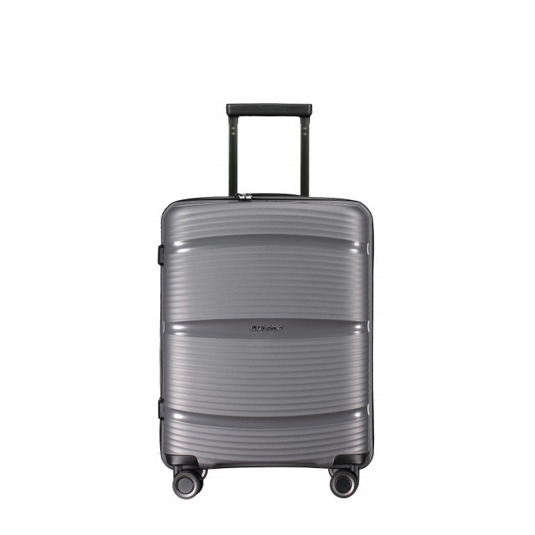 Koffer PP11 55 cm Grey Metallic, Farbe: grau, Marke: Franky, EAN: 4251672738814, Abmessungen in cm: 39.5x55x20, Bild 1 von 10