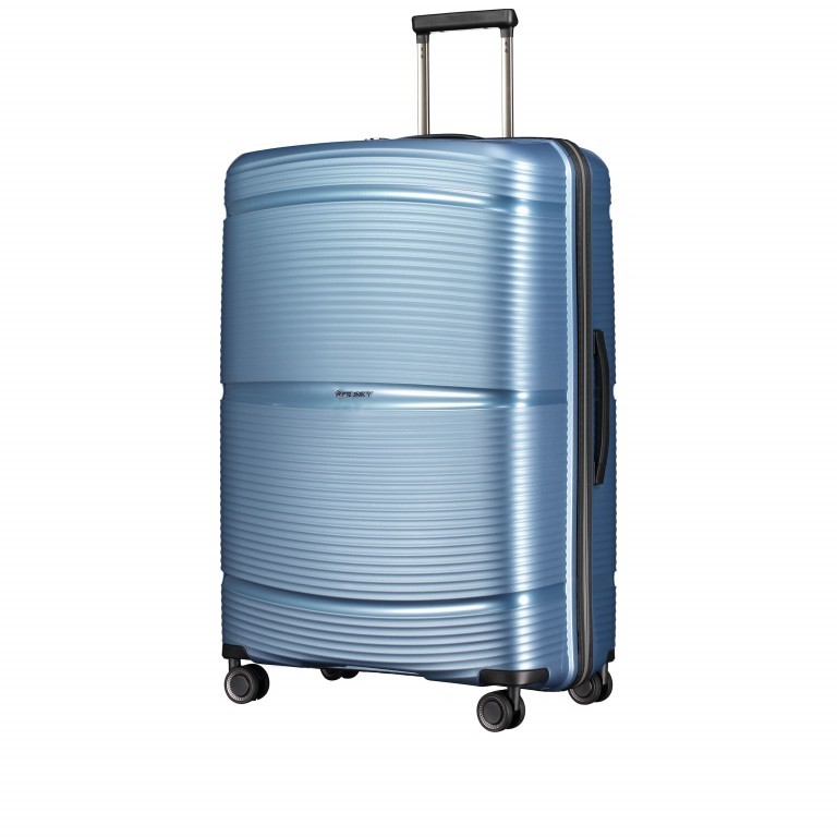 Koffer PP11 75 cm Ice Blue, Farbe: blau/petrol, Marke: Franky, EAN: 4251672738746, Abmessungen in cm: 52x75x31, Bild 2 von 8