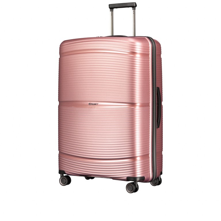 Koffer PP11 75 cm Rose Gold, Farbe: rosa/pink, Marke: Franky, EAN: 4251672747663, Abmessungen in cm: 52x75x31, Bild 2 von 8