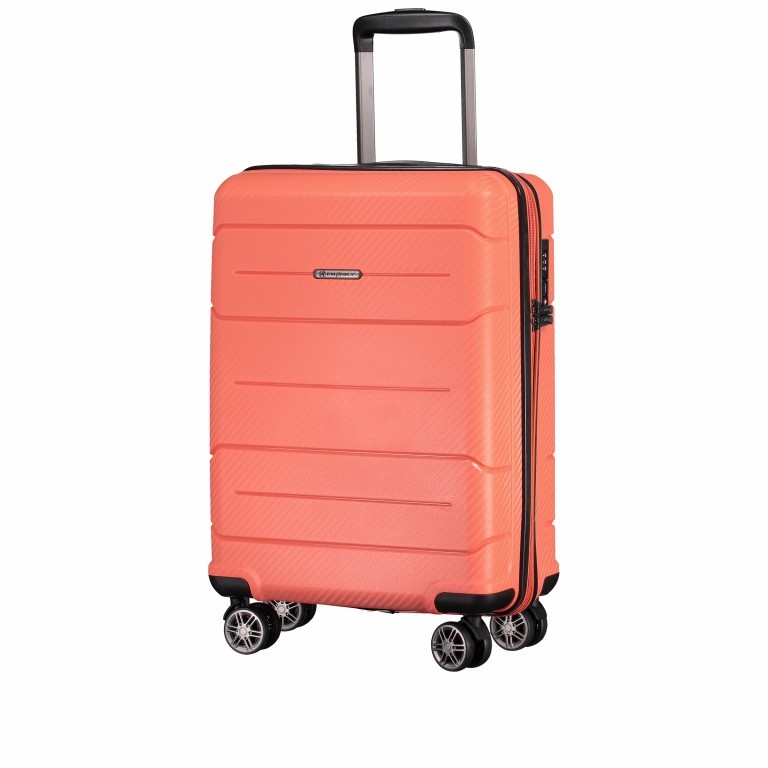 Koffer PP19 55 cm Corale, Farbe: orange, Marke: Franky, EAN: 4251672746406, Abmessungen in cm: 37x55x20, Bild 2 von 9