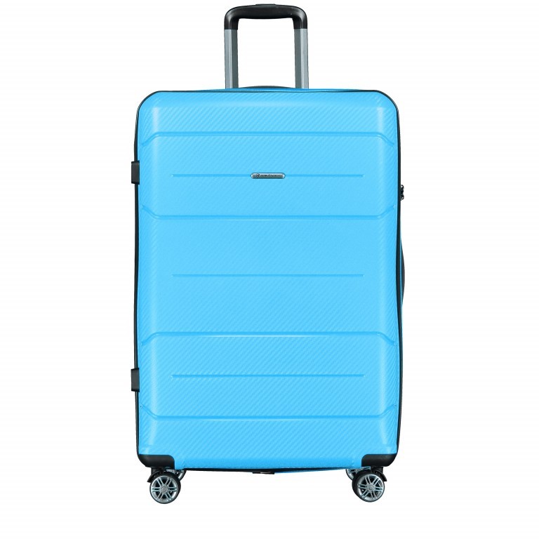 Koffer PP19 75 cm Sky Blue, Farbe: blau/petrol, Marke: Franky, EAN: 4251672746383, Abmessungen in cm: 50x74.5x29, Bild 1 von 7