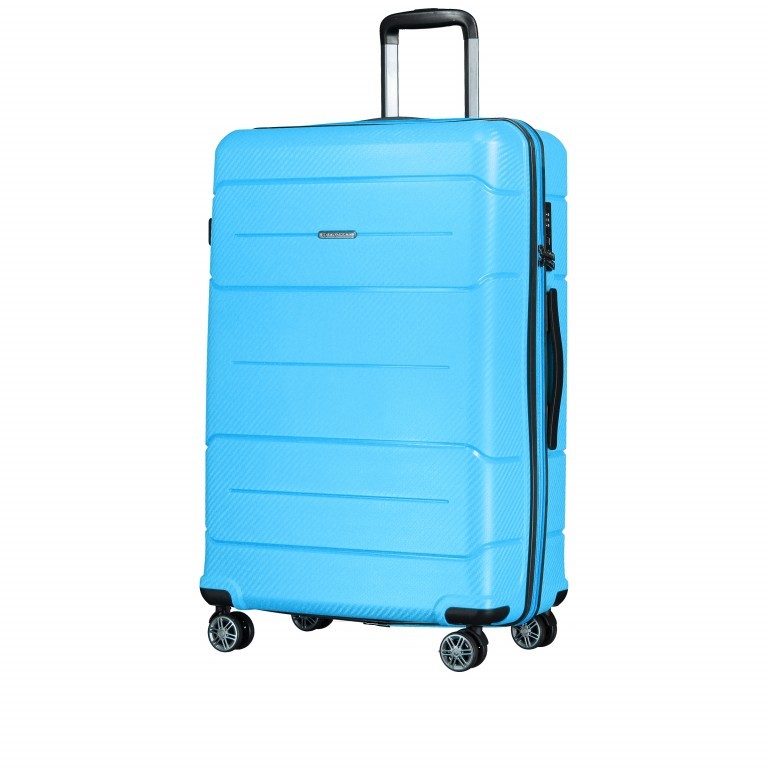 Koffer PP19 75 cm Sky Blue, Farbe: blau/petrol, Marke: Franky, EAN: 4251672746383, Abmessungen in cm: 50x74.5x29, Bild 2 von 7