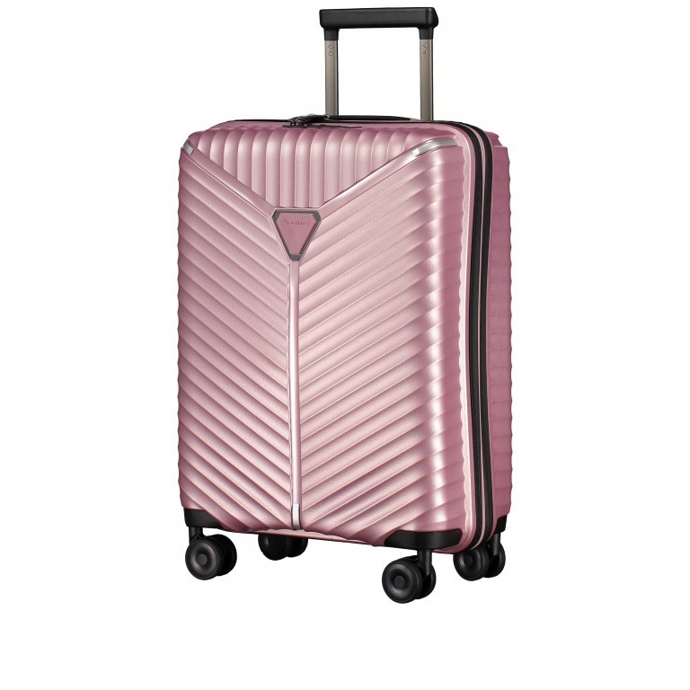 Koffer PP13 55 cm Shiny Rose, Farbe: rosa/pink, Marke: Franky, EAN: 4251672746116, Abmessungen in cm: 39x55x21, Bild 2 von 10
