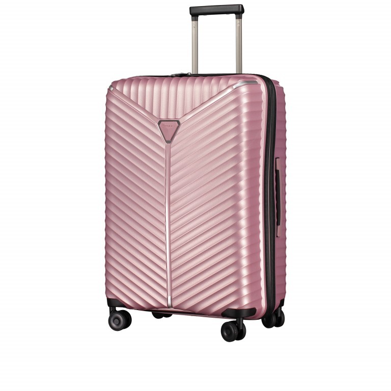 Koffer PP13 66 cm Shiny Rose, Farbe: rosa/pink, Marke: Franky, EAN: 4251672746123, Abmessungen in cm: 45.5x66x26, Bild 2 von 11