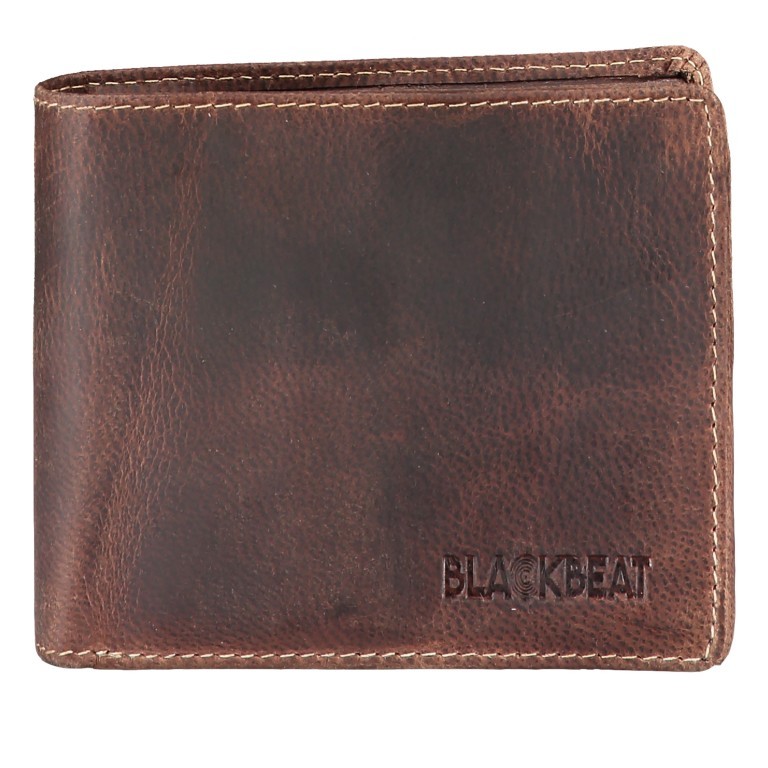 Geldbörse Wesley RFID-Schutz Braun, Farbe: braun, Marke: Blackbeat, EAN: 4035486095420, Abmessungen in cm: 11.5x10x2, Bild 1 von 5