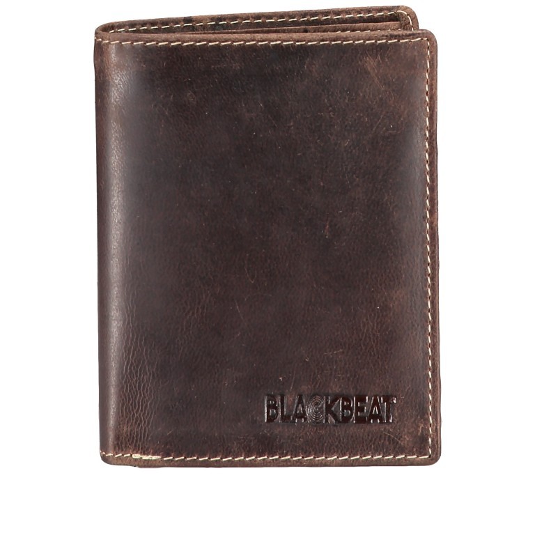 Geldbörse Wesley RFID-Schutz Braun, Farbe: braun, Marke: Blackbeat, EAN: 4035486095512, Abmessungen in cm: 9.5x12.5x2, Bild 1 von 3