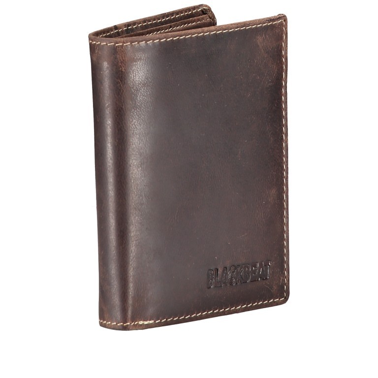 Geldbörse Wesley RFID-Schutz Braun, Farbe: braun, Marke: Blackbeat, EAN: 4035486095512, Abmessungen in cm: 9.5x12.5x2, Bild 2 von 3
