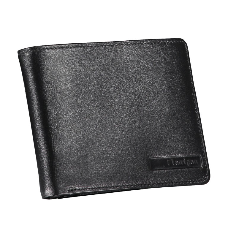 Geldbörse Alba 004 Schwarz, Farbe: schwarz, Marke: Flanigan, EAN: 4035486094003, Abmessungen in cm: 12x9.5x2, Bild 2 von 6