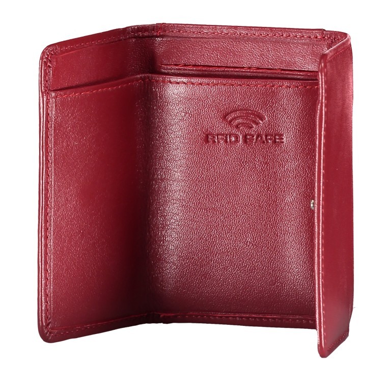Geldbörse Alba 005 Rot, Farbe: rot/weinrot, Marke: Flanigan, EAN: 4035486094034, Abmessungen in cm: 10x6x1, Bild 4 von 7