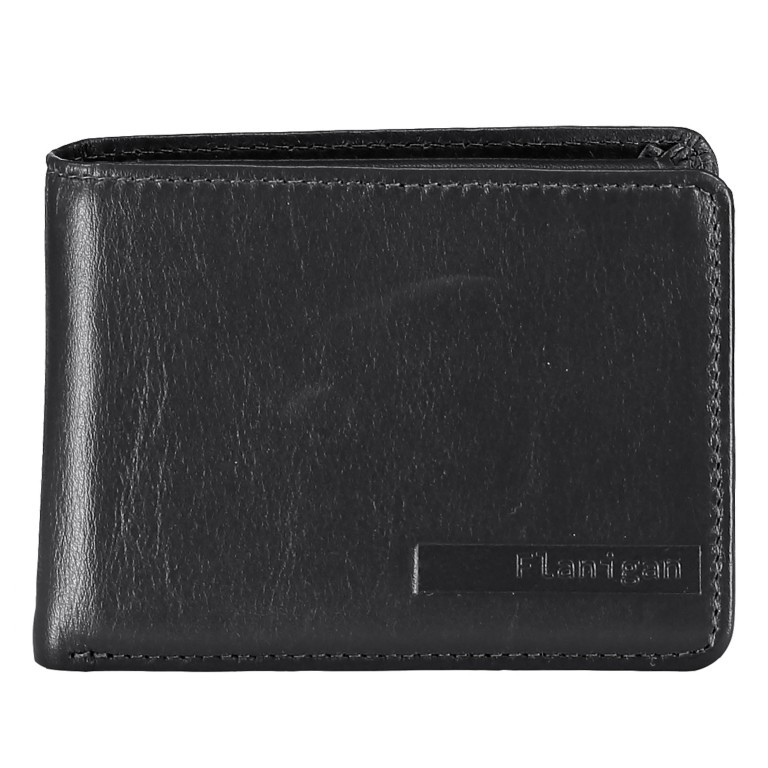 Geldbörse Alba 006 Schwarz, Farbe: schwarz, Marke: Flanigan, EAN: 4035486094041, Abmessungen in cm: 10x7.5x2, Bild 1 von 4
