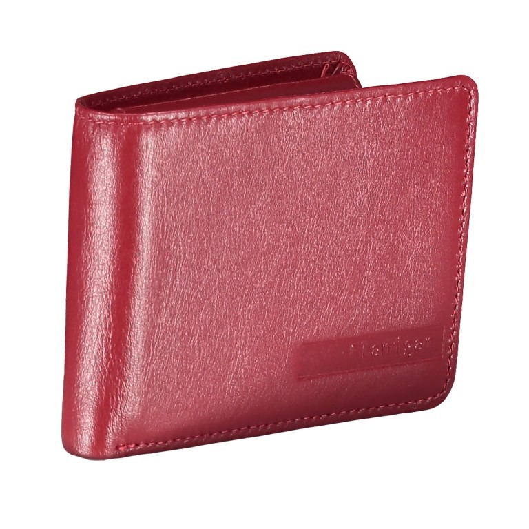 Geldbörse Alba 006 Rot, Farbe: rot/weinrot, Marke: Flanigan, EAN: 4035486094058, Abmessungen in cm: 10x7.5x2, Bild 2 von 4