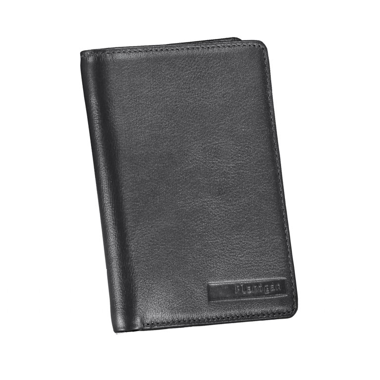 Brieftasche Alba 007 Schwarz, Farbe: schwarz, Marke: Flanigan, EAN: 4035486094065, Abmessungen in cm: 9x12x1, Bild 2 von 4