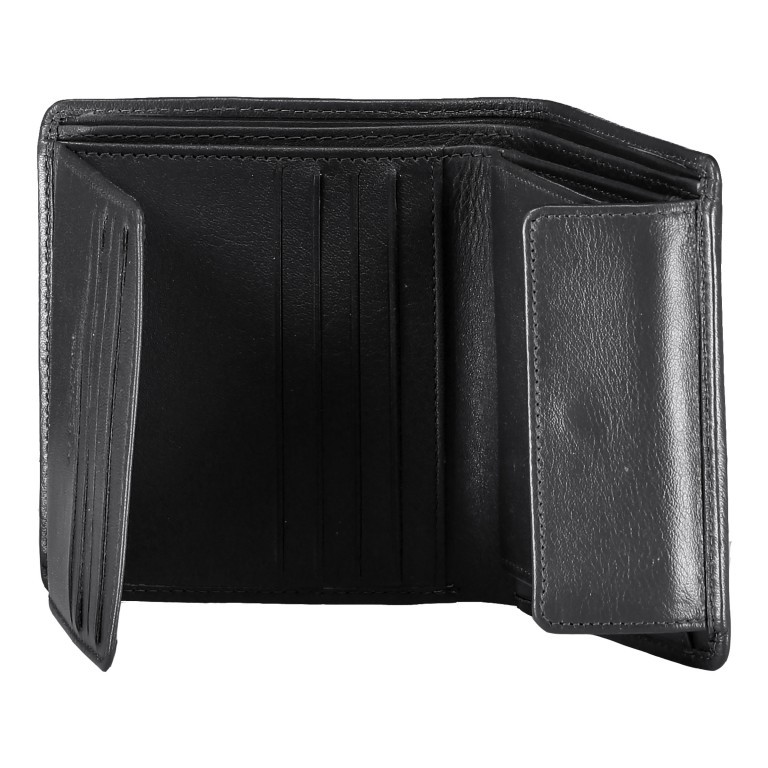 Geldbörse Alba FL-008-ALBA Schwarz, Farbe: schwarz, Marke: Flanigan, EAN: 4035486094089, Abmessungen in cm: 9x10.5x2, Bild 3 von 4