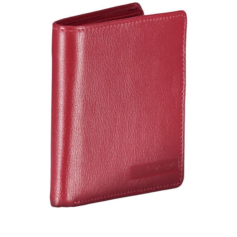 Geldbörse Alba FL-008-ALBA Rot, Farbe: rot/weinrot, Marke: Flanigan, EAN: 4035486094096, Abmessungen in cm: 9x10.5x2, Bild 2 von 4