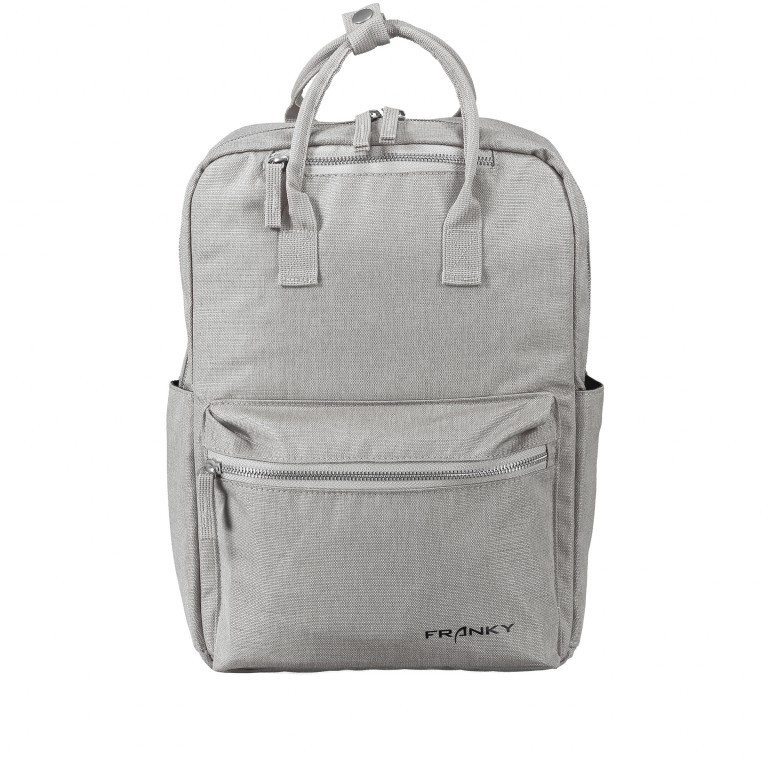 Rucksack RS37 Light Grey, Farbe: grau, Marke: Franky, EAN: 4251672746925, Abmessungen in cm: 25x36x11, Bild 1 von 8