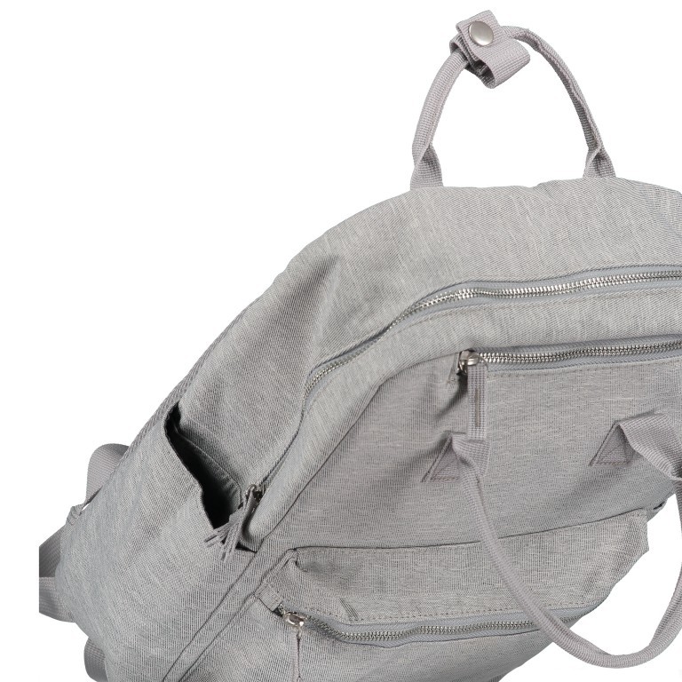 Rucksack RS37 Light Grey, Farbe: grau, Marke: Franky, EAN: 4251672746925, Abmessungen in cm: 25x36x11, Bild 8 von 8