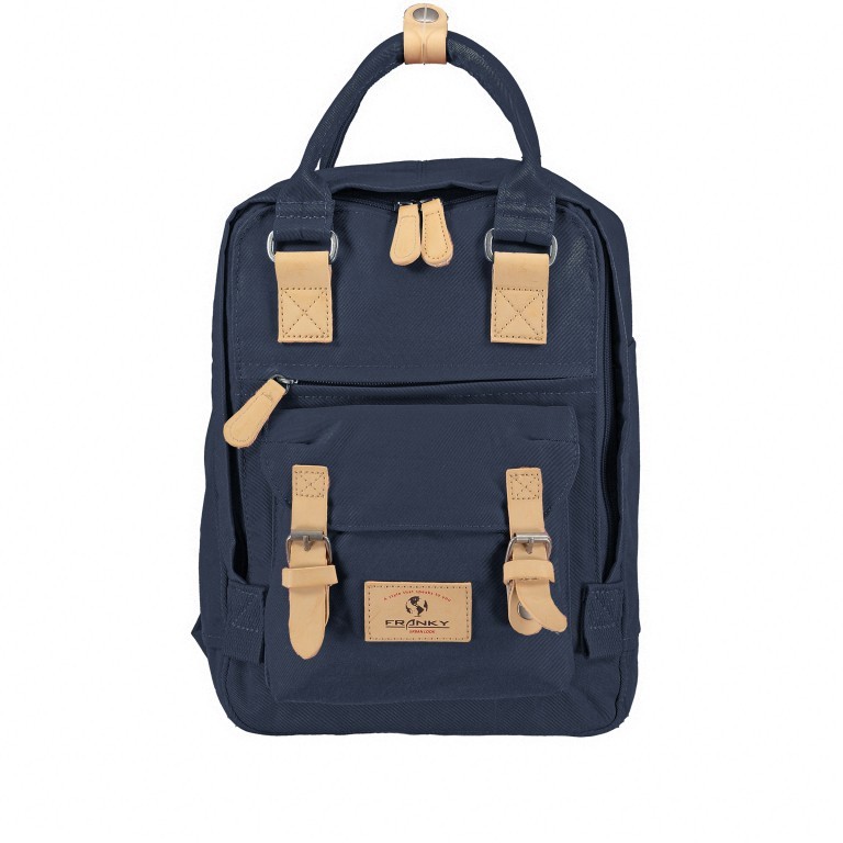 Rucksack RS52-S Dark Blue, Farbe: blau/petrol, Marke: Franky, EAN: 4251672707209, Abmessungen in cm: 23x31.5x11, Bild 1 von 8