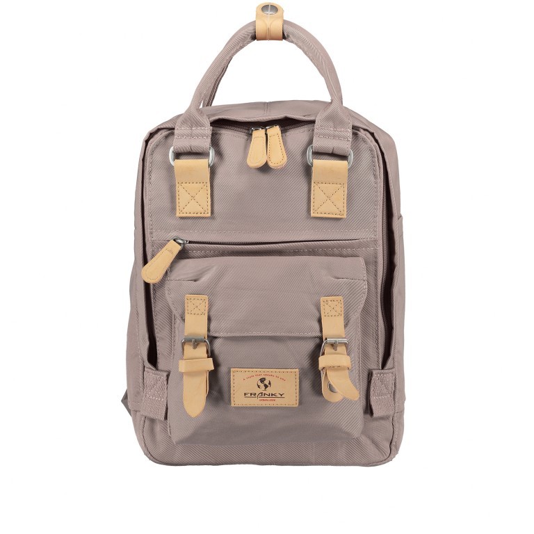 Rucksack RS52-S Taupe, Farbe: taupe/khaki, Marke: Franky, EAN: 4251672707216, Abmessungen in cm: 23x31.5x11, Bild 1 von 8