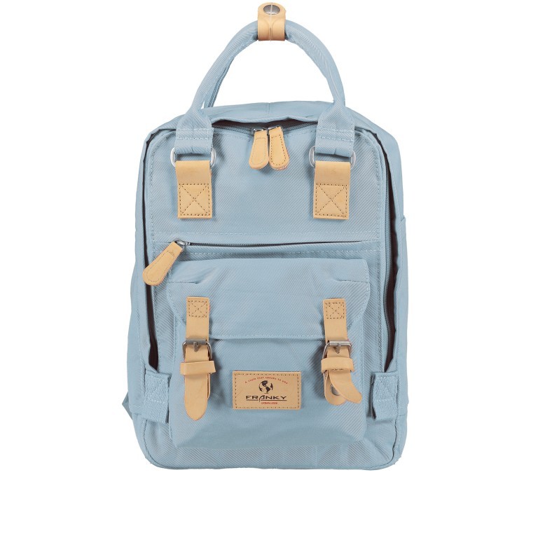 Rucksack RS52-S Sky Blue, Farbe: blau/petrol, Marke: Franky, EAN: 4251672746840, Abmessungen in cm: 23x31.5x11, Bild 1 von 8