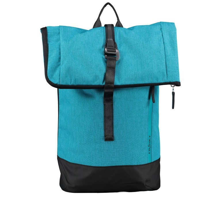 Rucksack RS53 Petrol Black, Farbe: blau/petrol, Marke: Franky, EAN: 4251672746963, Abmessungen in cm: 28x50x11, Bild 1 von 9