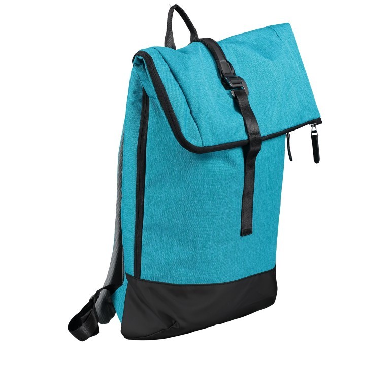 Rucksack RS53 Petrol Black, Farbe: blau/petrol, Marke: Franky, EAN: 4251672746963, Abmessungen in cm: 28x50x11, Bild 2 von 9