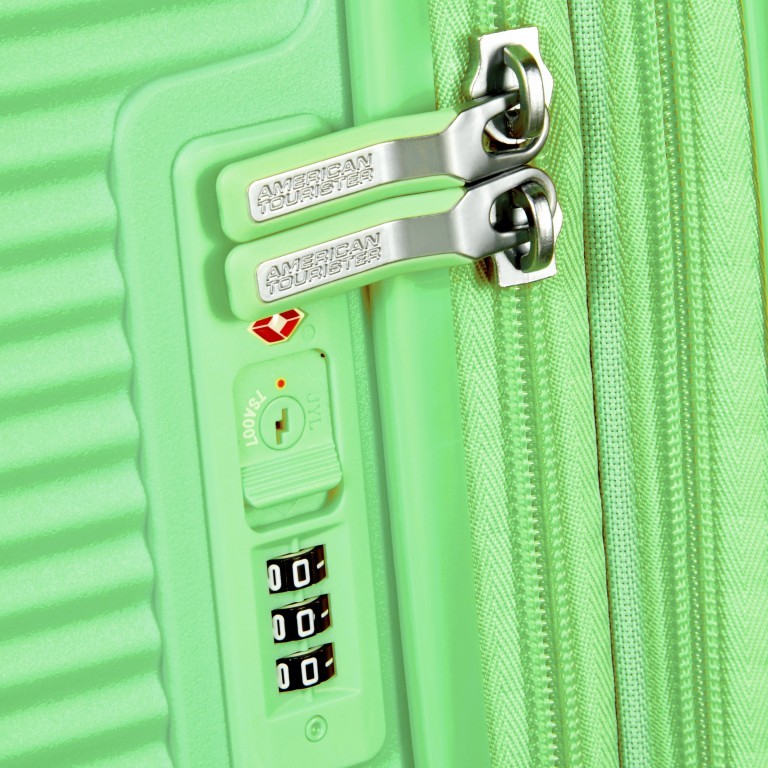 Trolley Soundbox 4-Rollen 67 cm Spring Green, Farbe: grün/oliv, Marke: American Tourister, EAN: 5400520057648, Abmessungen in cm: 46.5x67x29, Bild 5 von 8