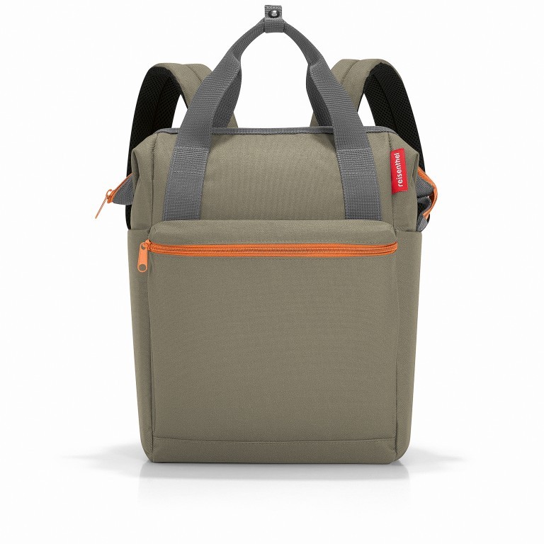 Rucksack Allrounder R Olive Green, Farbe: grün/oliv, Marke: Reisenthel, EAN: 4012013719110, Abmessungen in cm: 31x39x17, Bild 1 von 4