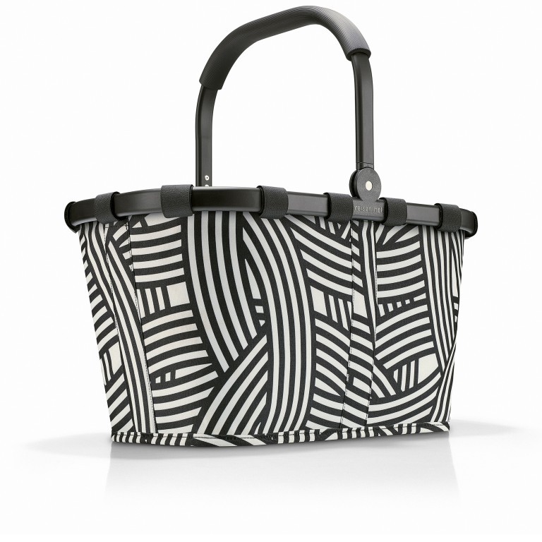 Einkaufskorb Carrybag Zebra, Farbe: schwarz, Marke: Reisenthel, EAN: 4012013718878, Abmessungen in cm: 48x29x28, Bild 1 von 5