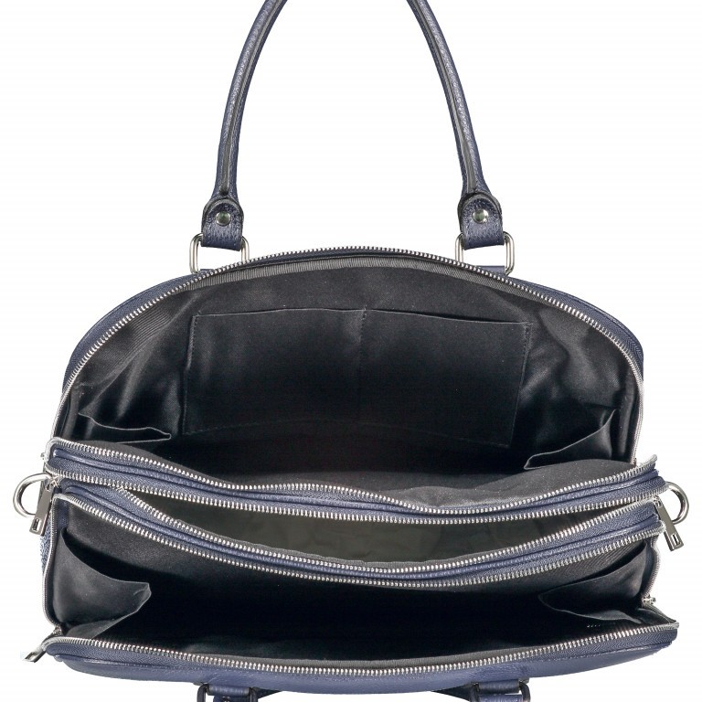 Aktentasche für Damen Schwarz, Farbe: schwarz, Marke: Hausfelder Manufaktur, EAN: 4065646001626, Abmessungen in cm: 36x28x13, Bild 7 von 11