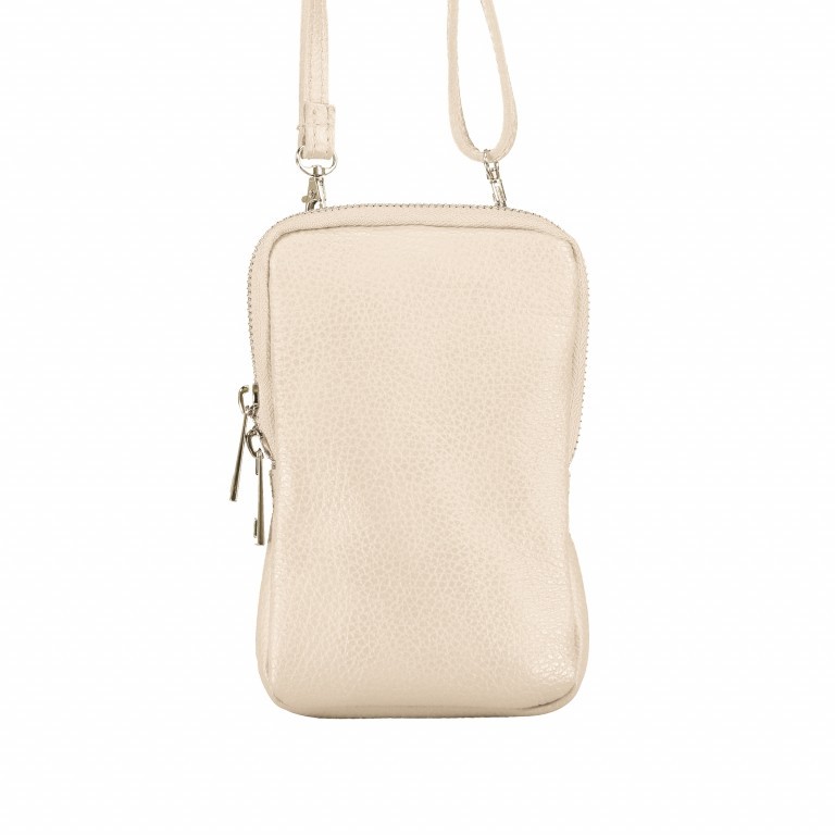 Handytasche Dollaro mit Schulterriemen Beige, Farbe: beige, Marke: Hausfelder Manufaktur, EAN: 4065646002449, Abmessungen in cm: 11x17.5x2, Bild 1 von 6