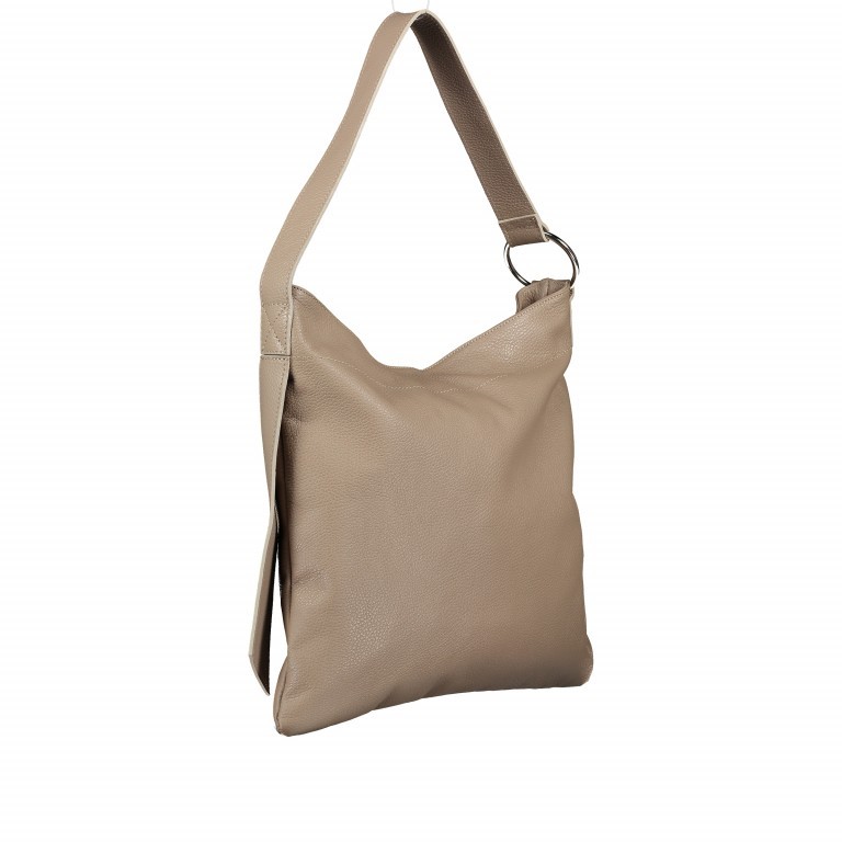 Beuteltasche Taupe, Farbe: taupe/khaki, Marke: Hausfelder Manufaktur, EAN: 4065646002852, Abmessungen in cm: 38x36.5x1, Bild 2 von 7