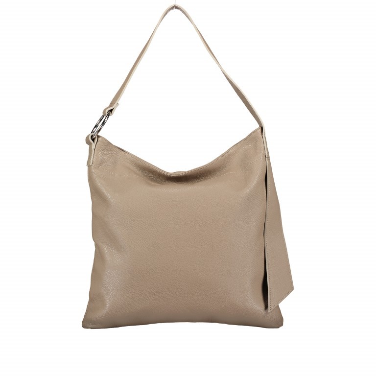 Beuteltasche Taupe, Farbe: taupe/khaki, Marke: Hausfelder Manufaktur, EAN: 4065646002852, Abmessungen in cm: 38x36.5x1, Bild 3 von 7