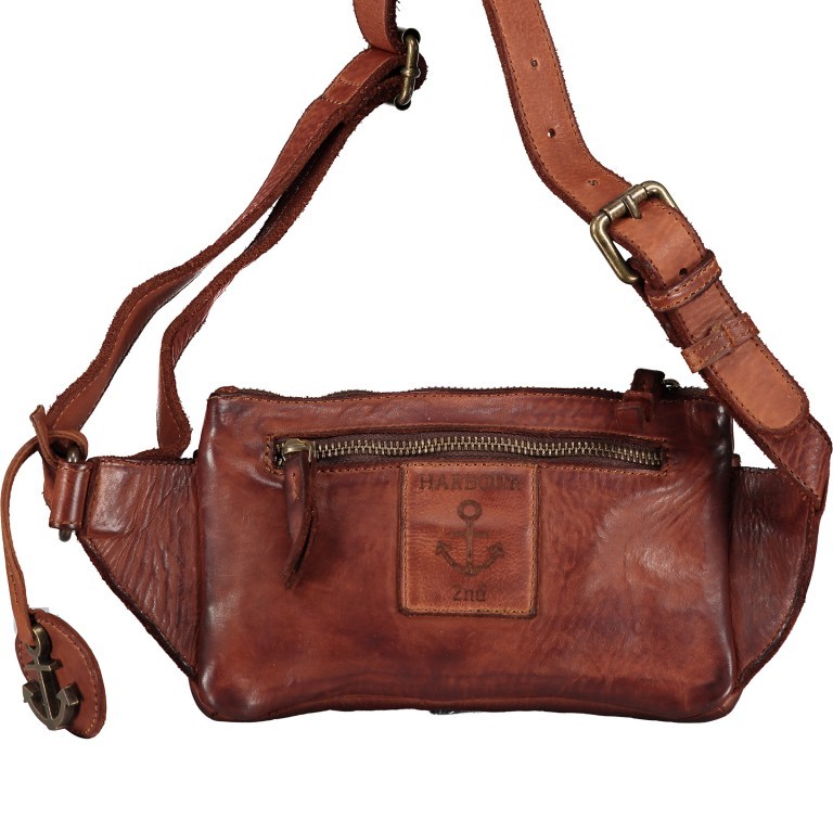 Gürteltasche Anchor-Love Linus B3.0025 Charming Cognac, Farbe: cognac, Marke: Harbour 2nd, EAN: 4046478045538, Abmessungen in cm: 22x13.5x2, Bild 3 von 6