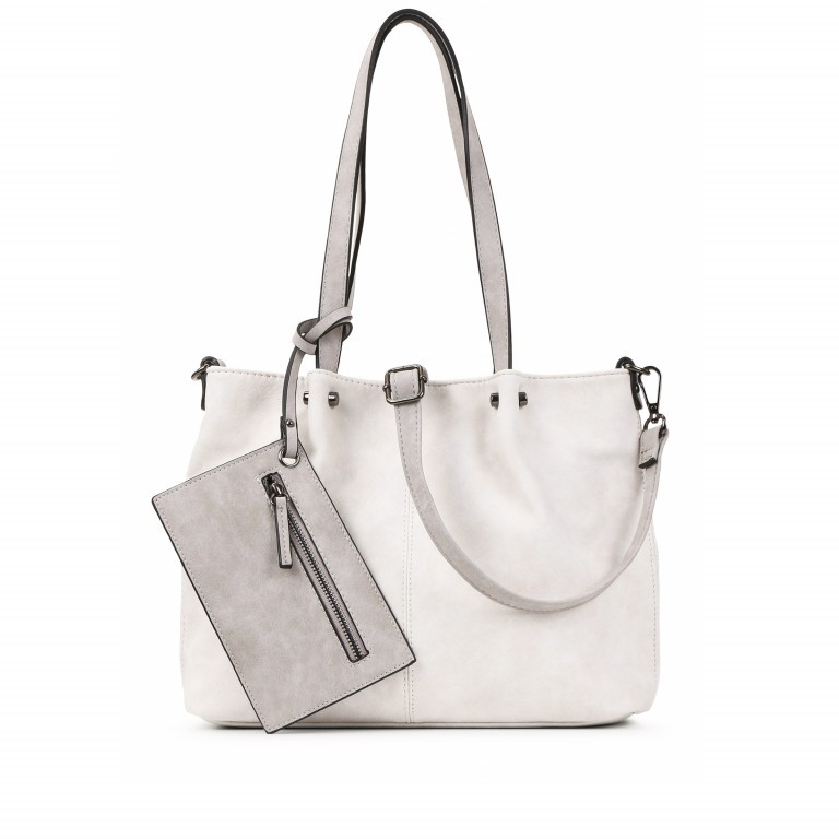 Shopper Surprise Ecru Light Grey, Farbe: grau, Marke: Emily & Noah, EAN: 4049391246921, Abmessungen in cm: 35x26x7.5, Bild 1 von 10