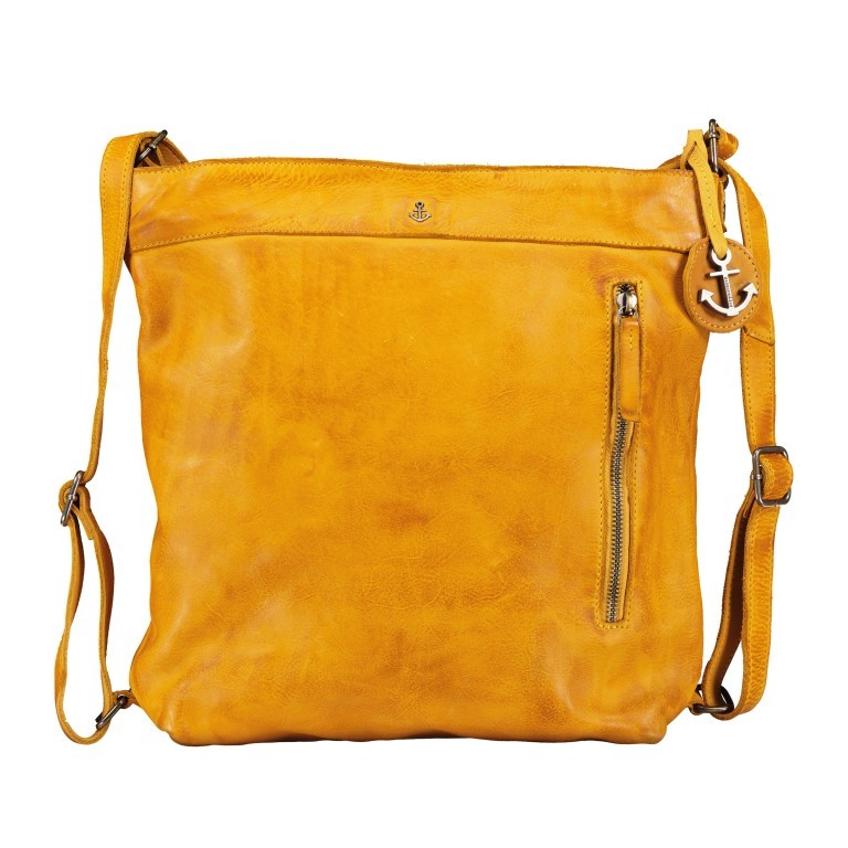 Beuteltasche / Rucksack Anchor-Love Nora B3.9964 Oriental Mustard, Farbe: gelb, Marke: Harbour 2nd, EAN: 4046478046450, Abmessungen in cm: 26.5x31x8, Bild 1 von 7